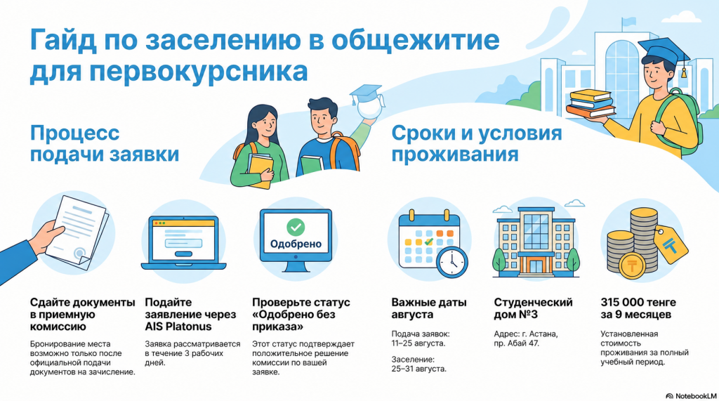 Студенческий дом №3 Национального медицинского университета им. Т. Шарманова (Медицинский университет Астана) на проспекте Абая, 47 в Астане