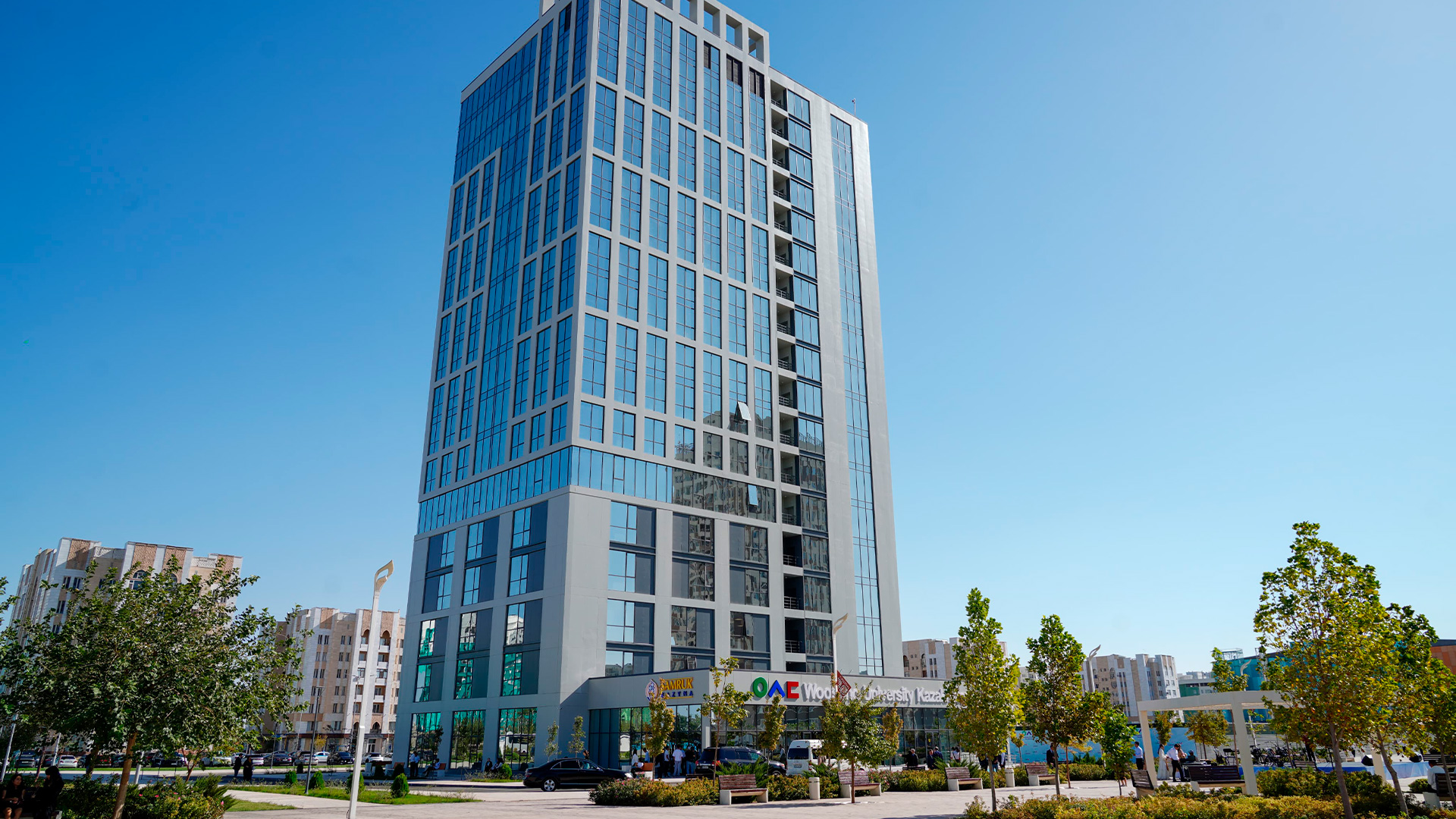 Woosong University Kazakhstan в Туркестане в день открытия кампуса, сентябрь 2025 года